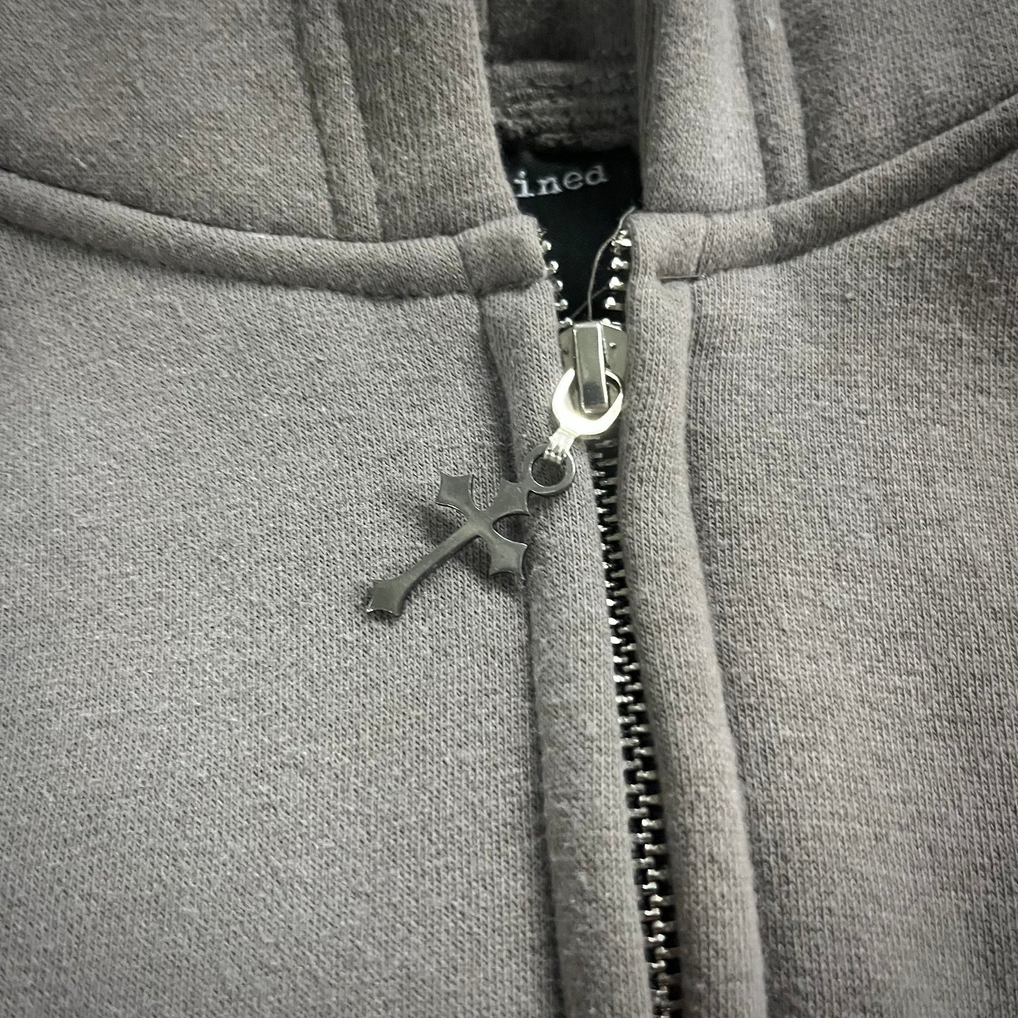 “Never Look Back” Zip Up (Grey)