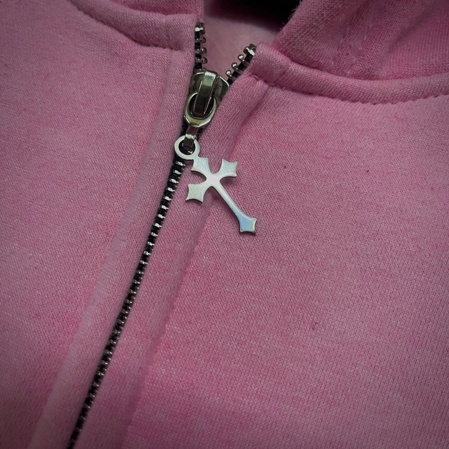 “Never Look Back” Zip Up (Pink)